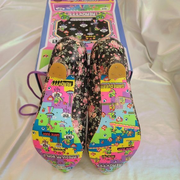 Irregular Choice Marma Ladies Size 42 in BLACK - Low Heel Rococo Style Shoes NIB - Picture 11 of 14